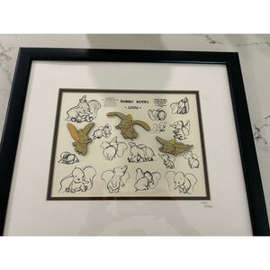 Walt Disney Gallery "Dumbo" 60th Anniversary Model Sheet Pin Set limited Edition